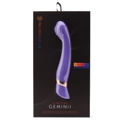 NU SENSUELLE Geminii XLR 8 Vibrator aus Silikon Violett