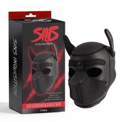 SINS INQUISITION Be My Master Bondage Welpen Maske aus Neopren