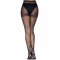 LEG AVENUE Nylonstrumpfhose mit Rückennaht One Size Schwarz