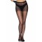 LEG AVENUE Nylonstrumpfhose mit Rückennaht One Size Schwarz