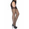 LEG AVENUE Netz-Strumpfhose mit blickdichtem Bund One Size Schwarz