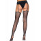 LEG AVENUE Strass-Str&uuml;mpfe mit Straps-G&uuml;rtel One Size Schwarz