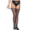 LEG AVENUE Strass-Str&uuml;mpfe mit Straps-G&uuml;rtel One Size Schwarz