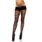 LEG AVENUE Strumpfhose mit Wickeloptik &amp; offenem Schritt Schwarz