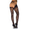 LEG AVENUE Strumpfhose mit Wickeloptik &amp; offenem Schritt Schwarz