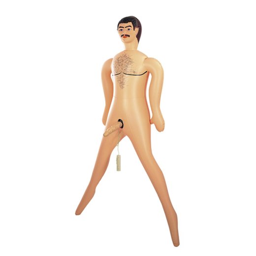 NMC Puppe Big John aus PVC mit Vibrator & 2 Öffnungen Aufblasbar