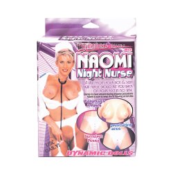 NMC Puppe Nachtschwester Naomi aus PVC  2 &Ouml;ffnungen zum aufblasen