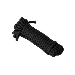 KIOTOS Bondage Seil aus Baumwolle klassisch 10 Meter Schwarz