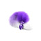 NIXIE Anal-Plug mit Fuchsschwanz aus Aluminium Violett