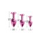 NIXIE Anal-Plug-Set 3-teilig aus Aluminium Pink