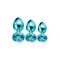 NIXIE Anal-Plug-Set 3-teilig aus Aluminium Blau