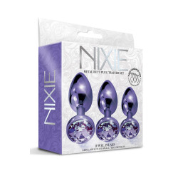 NIXIE Anal-Plug-Set 3-teilig aus Aluminium Violett