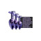 NIXIE Anal-Plug-Set 3-teilig aus Aluminium Violett