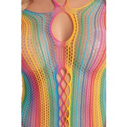 PINK LIPSTICK Bodysuit in Regenbogenfarben One-Size