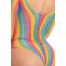 PINK LIPSTICK Bodysuit in Regenbogenfarben One-Size