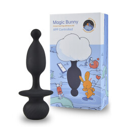 MAGIC MOTION Bunny Tail Anal-Plug mit App-Steuerung Schwarz