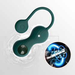 MAGIC MOTION Crystal Duo Smart Kegel Vibrator mit Gewichten Gr&uuml;n
