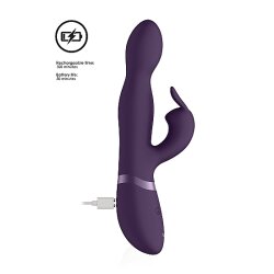VIVE Niva Rabbit Vibrator mit 360&deg; Rotation Violett