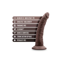 BLUSH AU NATUREL Jack Dildo aus Premium TPE Chocolate