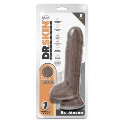 BLUSH Dr. Skin 9" Dildo Dr.Mason mit Saugnapf Ø  5,0 Chocolate