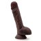 BLUSH Dr. Skin 9&quot; Dildo Dr.Mason mit Saugnapf &Oslash;  5,0 Chocolate