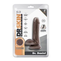 BLUSH Dr. Skin 5&quot; Dildo Dr. Daniel mit Saugnapf &Oslash; 3,2 Chocolate