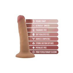 BLUSH Dr. Skin 5&quot; Dildo Dr. Lucas mit Saugnapf &Oslash; 3,2 Mocha