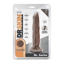 BLUSH Dr. Skin 7&quot; Dildo Dr. Carter mit Saugnapf &Oslash; 3,8 Chocolate