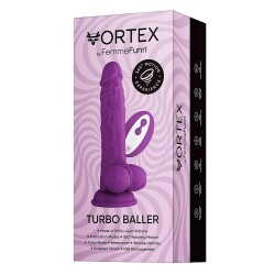 FEMMEFUNN Dildo Turbo Baller mit Vibration & Rotation Lila