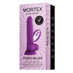 FEMMEFUNN Dildo Vortex Baller mit Vibration & Rotation Lila
