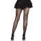 LEG AVENUE Strumpfhose mit floraler Spitze Schwarz