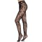 LEG AVENUE Strumpfhose mit floraler Spitze Schwarz