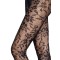 LEG AVENUE Strumpfhose mit floraler Spitze Schwarz