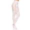 LEG AVENUE Strumpfhose mit floraler Spitze Weiss