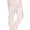 LEG AVENUE Strumpfhose mit floraler Spitze Weiss