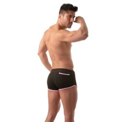 TOF Retro Mesh Short Schwarz /Pink