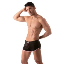 TOF Retro Mesh Short Schwarz /Pink