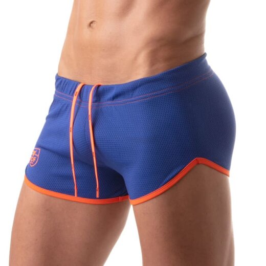 TOF Retro Mesh Short Blau/Orange