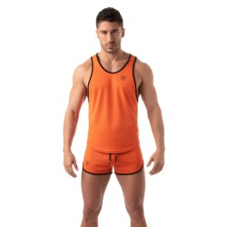 TOF Retro Mesh Tank Orange/Schwarz