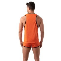 TOF Retro Mesh Tank Orange/Schwarz