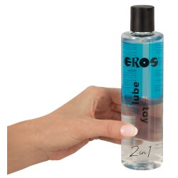 EROS 2 in 1 Lube &amp; Toy Gleitgel mit Panthenol auf Wasserbasis 250 ml