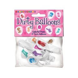 LITTLE GENIE Dirty Penis Ballone 8 Stk.