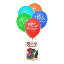 LITTLE GENIE Farbige Ballone &quot;Happy Fucking...