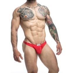 JUSTIN & SIMON Klassik Tanga aus Nylon-Spandex Rot