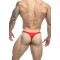 JUSTIN & SIMON Klassik Tanga aus Nylon-Spandex Rot