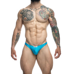 JUSTIN &amp; SIMON Klassik Tanga aus Nylon-Spandex Aqua