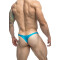 JUSTIN &amp; SIMON Klassik Tanga aus Nylon-Spandex Aqua