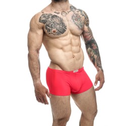 JUSTIN &amp; SIMON Klassik Boxer aus Nylon-Spandex Rot