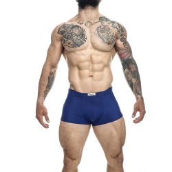 JUSTIN & SIMON Klassik Boxer aus Nylon-Spandex Marine