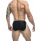 JUSTIN &amp; SIMON Klassik Running Shorts aus Nylon-Spandex Schwarz